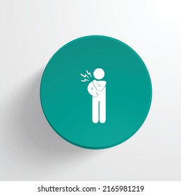 Shoulder and neck pain icon vector design