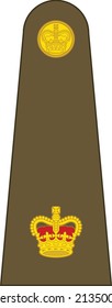 Shoulder pad mark for the MAJOR insignia rank in the British Army