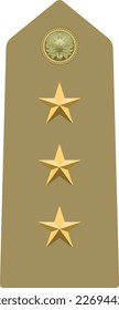 Shoulder pad military officer mark for the CAPITANO (CAPTAIN) insignia rank in the Italian Army