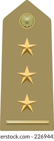 Offizier auf dem Schulterpolster für die Insignien der PRIMO CAPITANO (ERSTE CAPTAIN) in der italienischen Armee