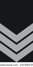 Shoulder pad military officer mark for the FLOKKSTJÓRI 2-CATEGORY LEADER 2 insignia rank in the Iceland Crisis Response Unit