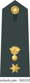 Shoulder pad military officer mark for the TAGMATARHIS (MAJOR) insignia rank in the Hellenic Army