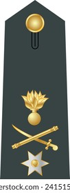 Shoulder pad military officer mark for the TAXIARCHOS (BRIGADIER GENERAL) insignia rank in the Hellenic Army