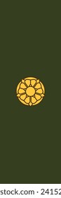 Shoulder pad military officer mark for the VÄNRIKKI (2ND LIEUTENANT) insignia rank of the Finnish military ranks