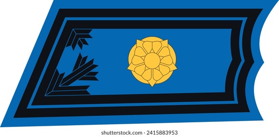 Shoulder pad military officer mark for the MAJURI (MAJOR) insignia rank of the Finnish Air Force military ranks