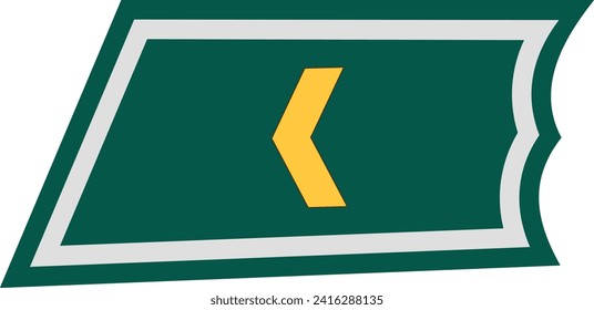 Shoulder pad on field uniform for military non-commissioned officers for the KORPRAALI (PRIVATE 1ST CLASS) insignia rank mark of the Finnish army military ranks