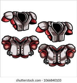 Shoulder Pads E Sport Logo