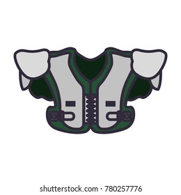 shoulder pads  vector illustration