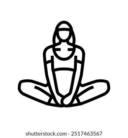 shoulder press dumbbells pregnant fitness line icon vector. shoulder press dumbbells pregnant fitness sign. isolated contour symbol black illustration