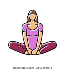 shoulder press dumbbells pregnant fitness color icon vector. shoulder press dumbbells pregnant fitness sign. isolated symbol illustration