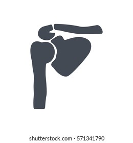 shoulder skeleton silhouette icon