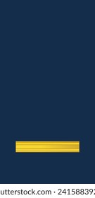 Shoulder sleeve pad military officer mark for the VÄNRIKKI (2ND LIEUTENANT) insignia rank of the Finnish Air Force