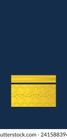 Shoulder sleeve pad military officer mark for the KENRAALIMAJURI (MAJOR-GENERAL) insignia rank of the Finnish Air Force