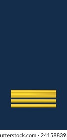 Shoulder sleeve pad military officer mark for the EVERSTILUUTNANTTI (LIEUTENANT-COLONEL) insignia rank of the Finnish Air Force