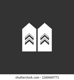 shoulder straps icon vector. shoulder straps sign on black background. shoulder straps icon for web and app