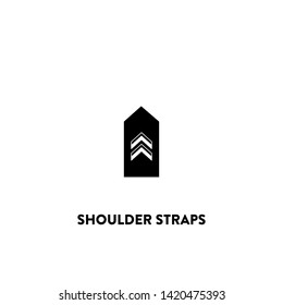 shoulder straps icon vector. shoulder straps sign on white background. shoulder straps icon for web and app