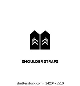 shoulder straps icon vector. shoulder straps sign on white background. shoulder straps icon for web and app