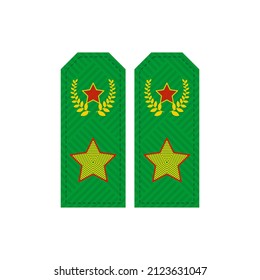 Shoulder straps of Russian general. vector illustration
