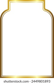 Shouldered Arch rectangular frame architecture window door Gold picture frame luxury golden frame gold border Golden vector framework banner decoration decorative element template isolated 