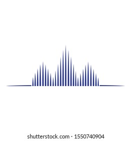 shound wave logo design illustration