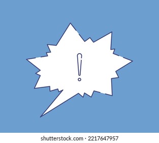 Shout Chat-Blase mit Ausrufezeichen.