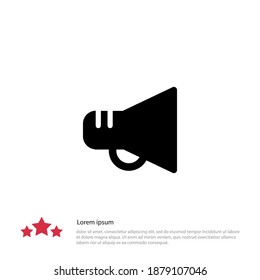 shout icon. Vector illustration EPS 10.