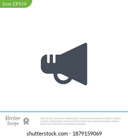 shout icon. Vector illustration EPS 10.