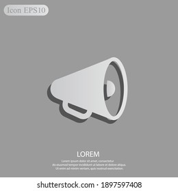 Schrei-Symbol. Vektorgrafik EPS10.