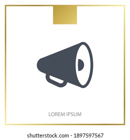 shout icon. Vector illustration EPS 10.