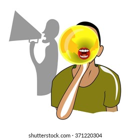 Shout at the mouth