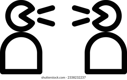 shout Vector illustration on a transparent background.Premium quality symmbols.Stroke vector icon for concept and graphic design. 
