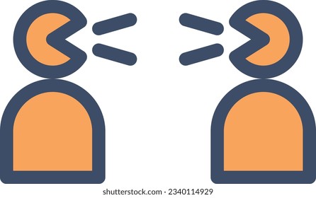 shout Vector illustration on a transparent background.Premium quality symmbols.Stroke vector icon for concept and graphic design. 
