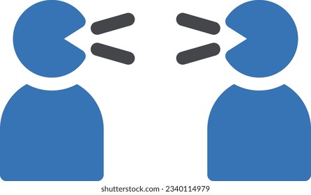 shout Vector illustration on a transparent background.Premium quality symmbols.Glyphs vector icon for concept and graphic design. 
