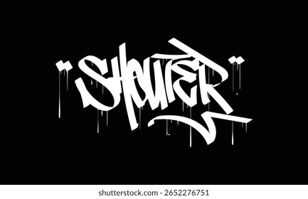 SHOUTER graffiti tag style design