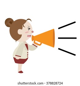 15,903 Women megaphone Stock Illustrations, Images & Vectors | Shutterstock