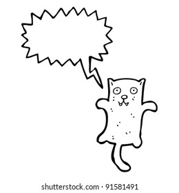 shouting cat cartoon