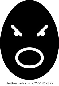 shouting glyph icon illustration vector