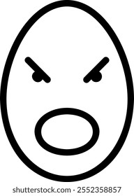 shouting line icon illustration vector