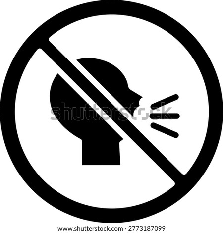 Shouting Line Icon Vector Design