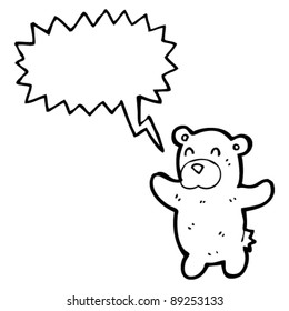 Schrei-Bärenkartoon