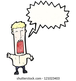 shouting man cartoon