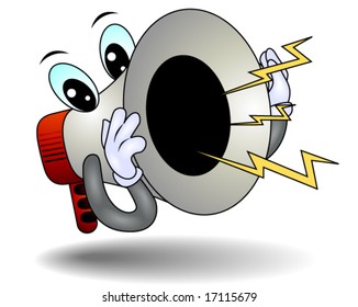 Shouting Megaphone - Vector