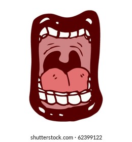 Shouting Mouth Cartoon