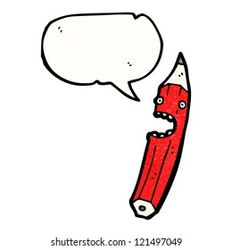 caricatura de lápiz de grito
