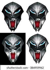 shouting spartan warrior textured graphic vector illustration
