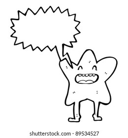 shouting star cartoon