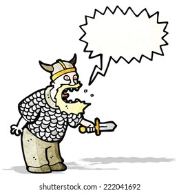 shouting viking cartoon