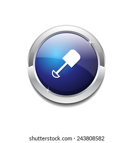 Shoval Blue Vector Icon Button