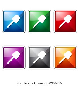 Shoval Colorful Vector Icon Button