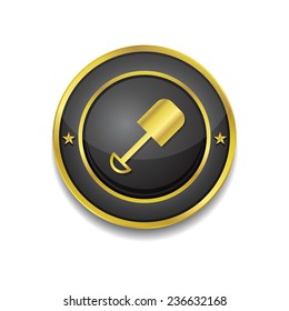 Shoval Gold Vector Icon Button